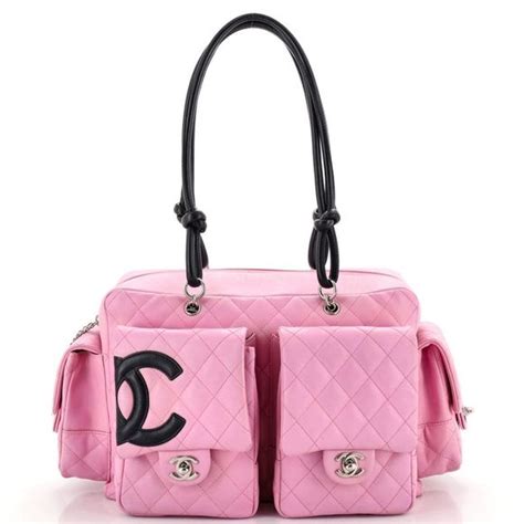 chanel pink cambon reporter bag original cost
